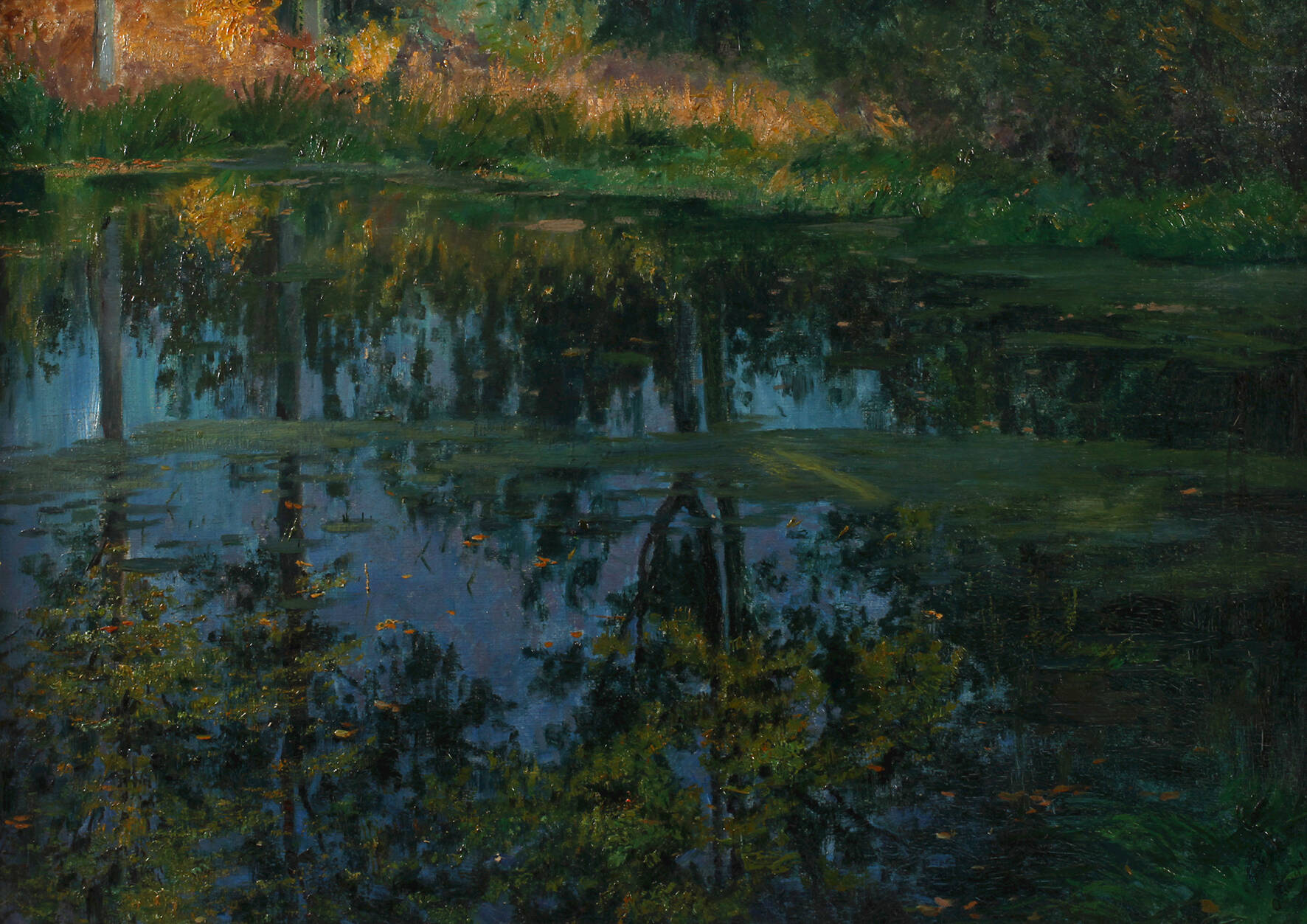 Oskar Seidel, Spiegelungen im Waldsee