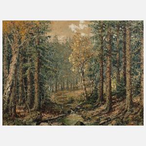 Theodor Emil Auerswald, Spätsommerliche Waldlichtung