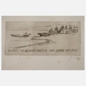 Hanns Georgi, Drei Neujahrsgraphiken