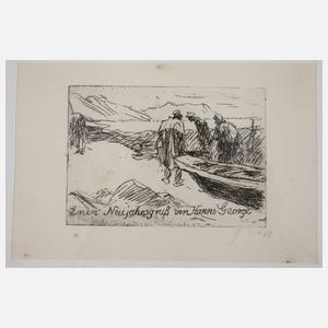 Hanns Georgi, Drei Neujahrsgraphiken