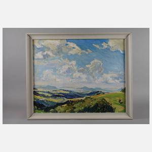 Hanns Georgi, attr., Blick zum Elbsandsteingebirge