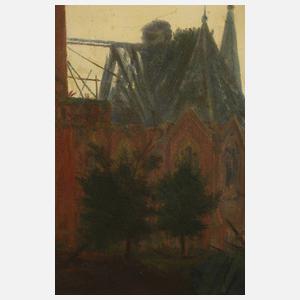 Johannes Hegner, Die zerstörte Pauluskirche in Plauen