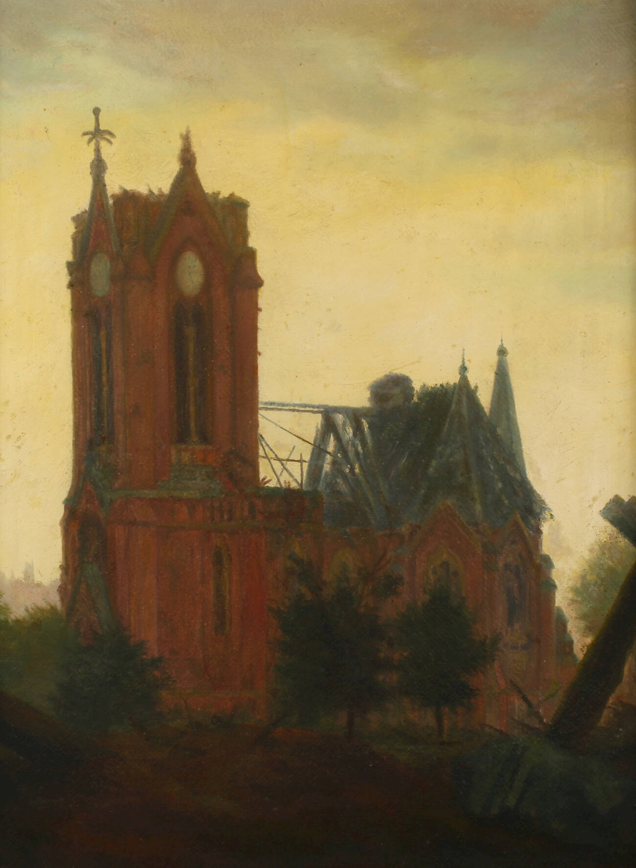 Johannes Hegner, Die zerstörte Pauluskirche in Plauen