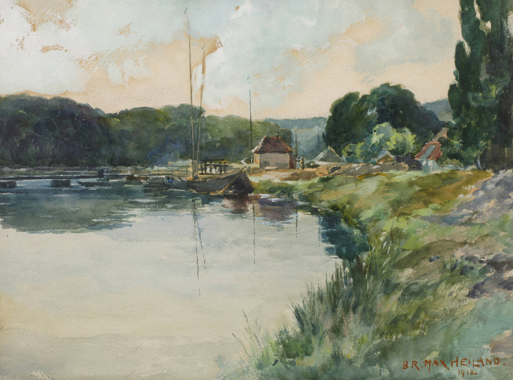 Max Heiland, Saale bei Wettin