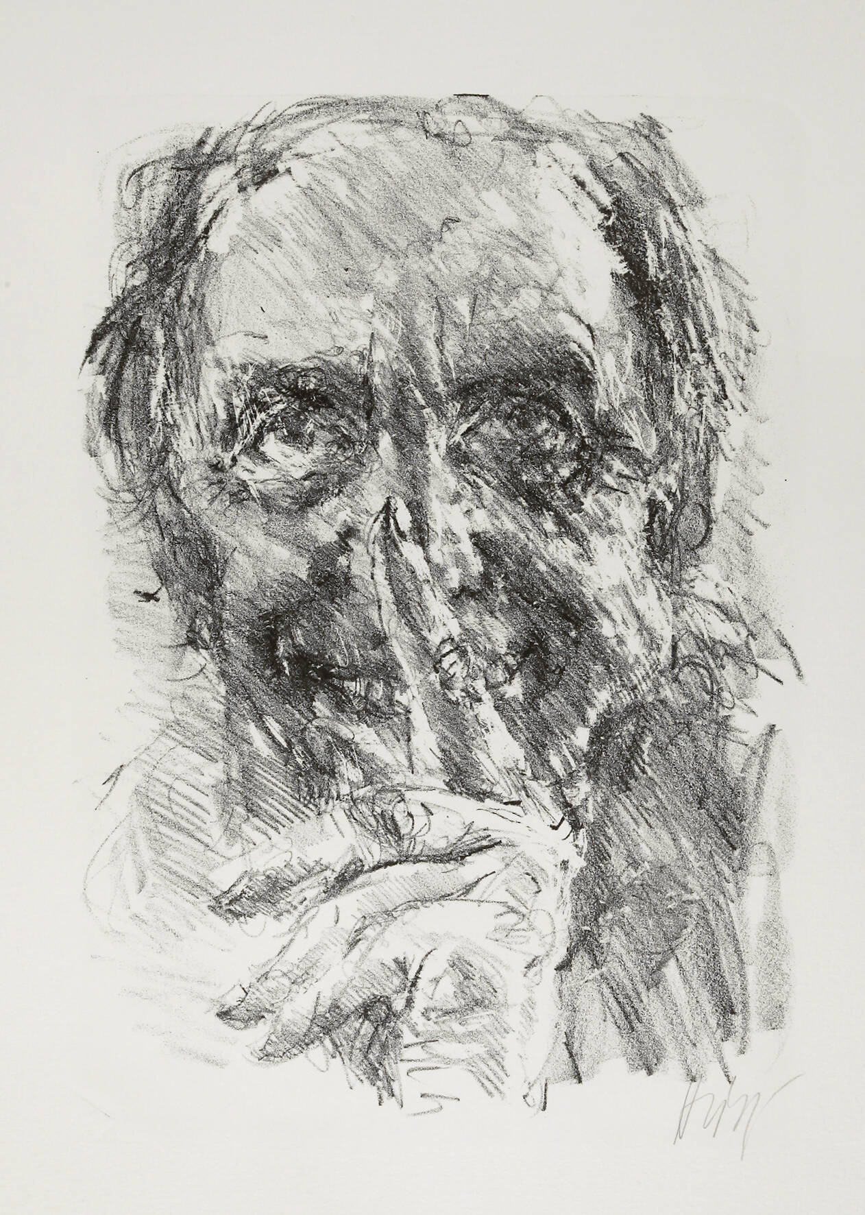 Bernhard Heisig, Selbst mit Zeigefinger