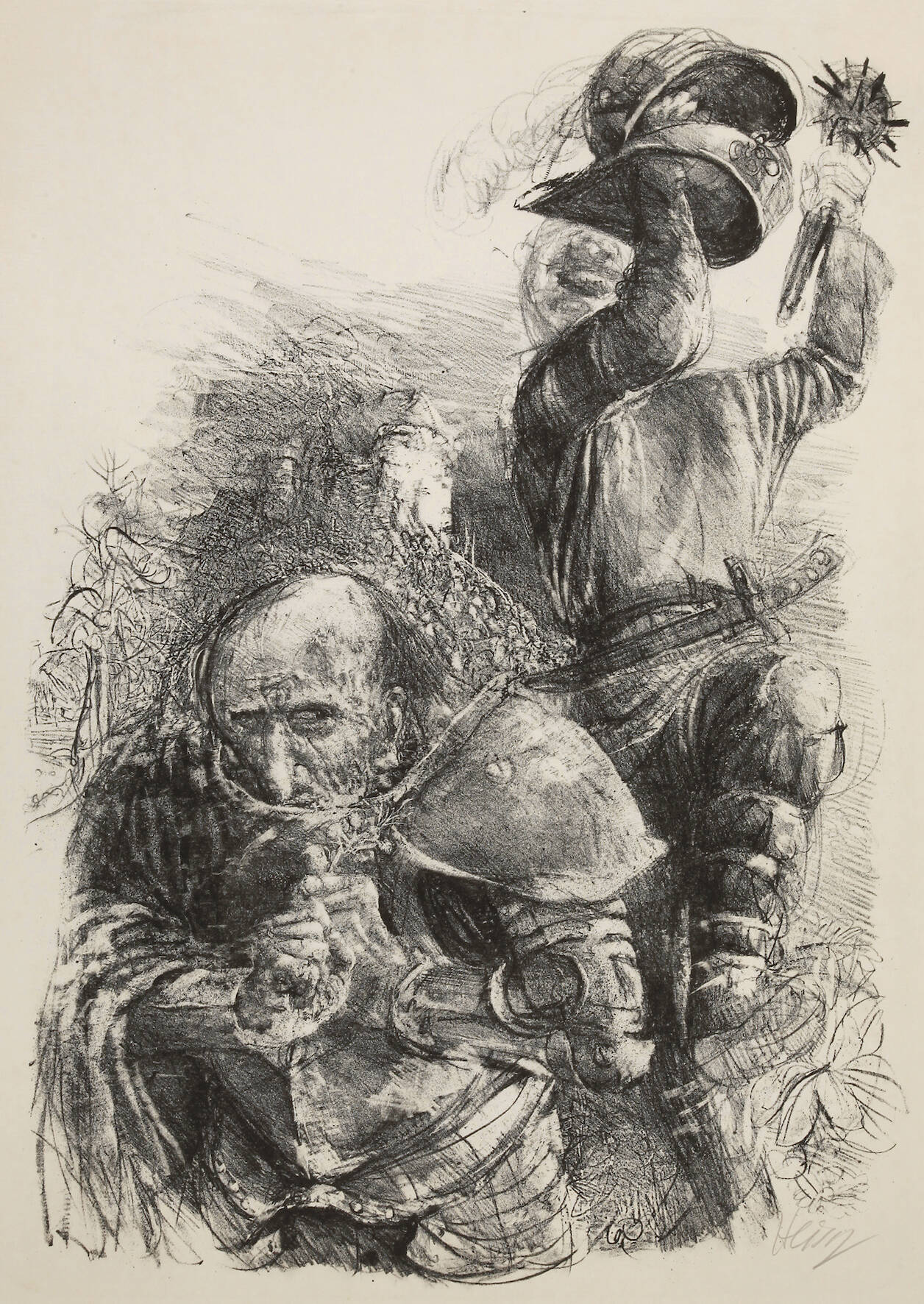 Bernhard Heisig, Ritter und Bauer