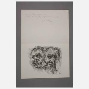 Prof. Bernhard Heisig, Doppelportrait