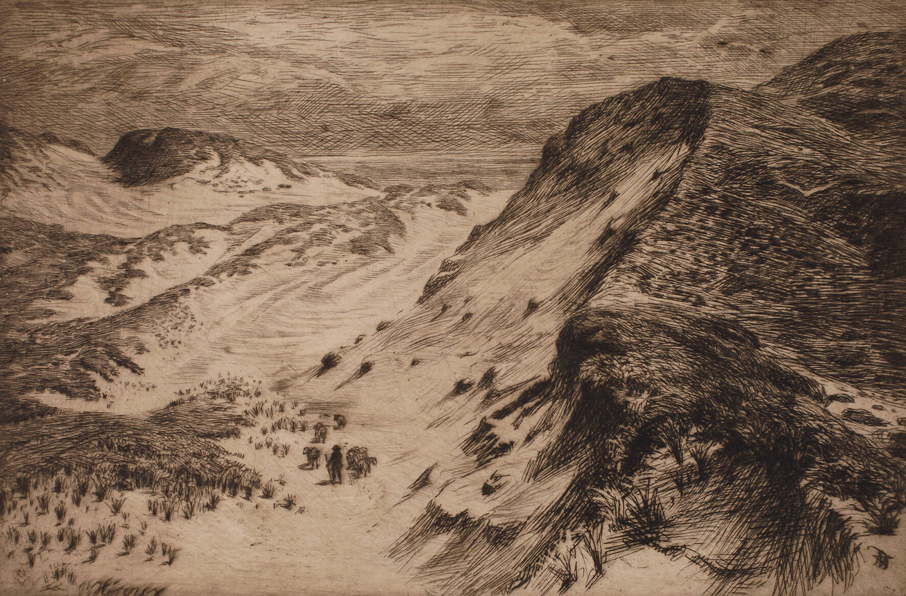 Prof. Bruno Héroux, "Dünenlandschaft"