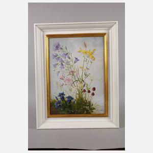 Minni Herzing, "Rasenstück mit verschiedenen Wildblumen"