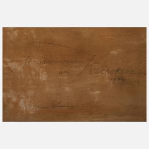 Hans Münnich, "Abendstimmung am Kochelsee"