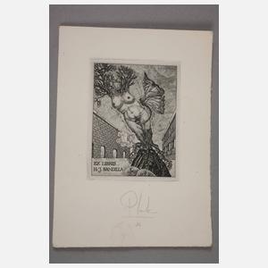 Heinz Plank, Fünf Exlibris