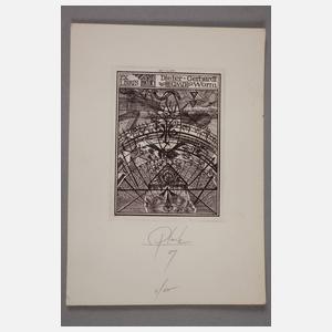 Heinz Plank, Fünf Exlibris