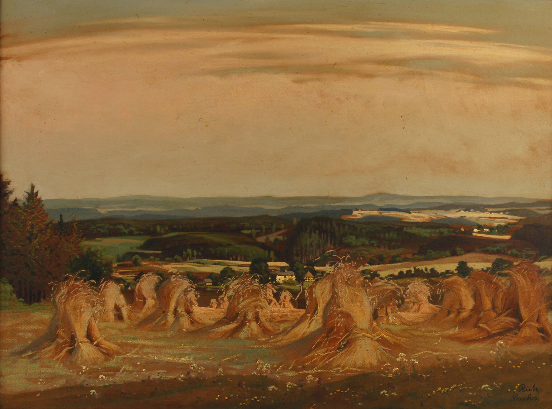 Richard Sachs, Vogtländische Erntelandschaft