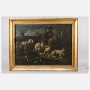 Philipp Peter Roos, attr., Hirte mit Vieh