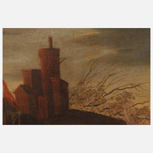 Paar Gemälde mit Schiffen