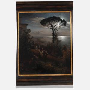 Oswald Achenbach, Nächtlicher Blick auf den Vesuv