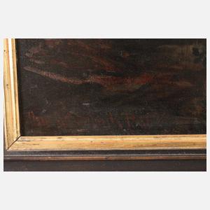 Oswald Achenbach, Nächtlicher Blick auf den Vesuv