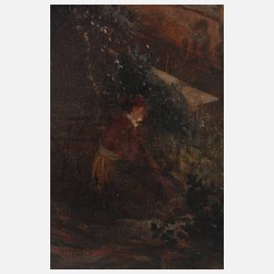 Oswald Achenbach, Nächtlicher Blick auf den Vesuv