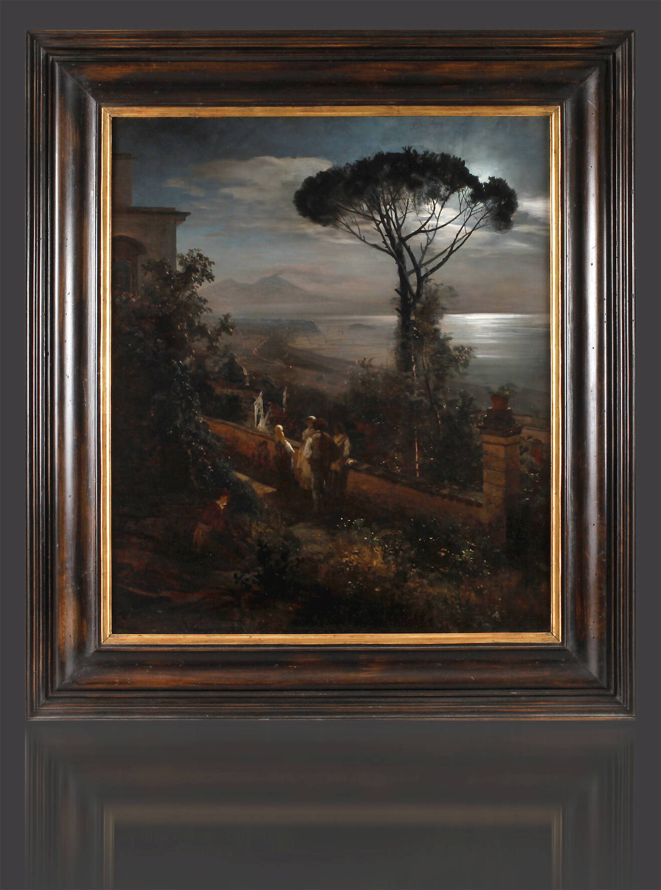 Oswald Achenbach, Nächtlicher Blick auf den Vesuv