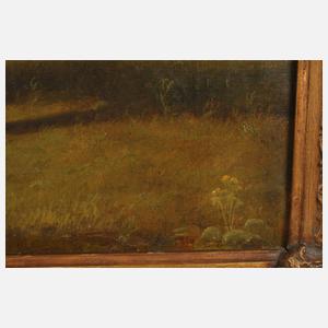 Prof. Franz Adam, attr., Herrenreiter vorm Schloss