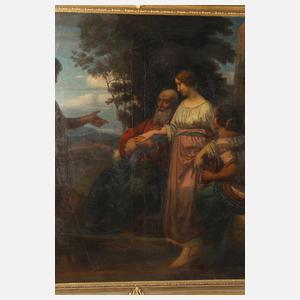 Prof. Eduard Robert Bary, attr., Laban verspricht Jakob Rachel