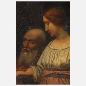 Prof. Eduard Robert Bary, attr., Laban verspricht Jakob Rachel