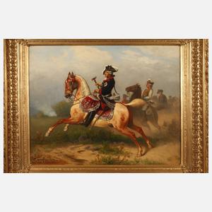 Wilhelm Camphausen, attr., Friedrich der Große zu Pferd