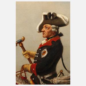 Wilhelm Camphausen, attr., Friedrich der Große zu Pferd