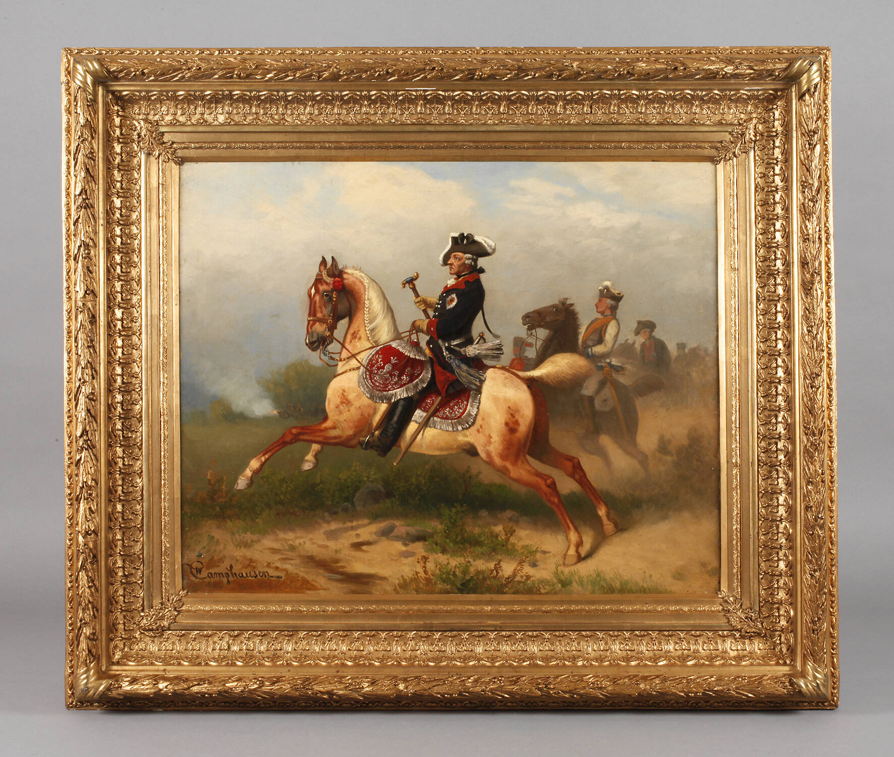 Wilhelm Camphausen, attr., Friedrich der Große zu Pferd