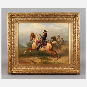 Wilhelm Camphausen, attr., Friedrich der Große zu Pferd