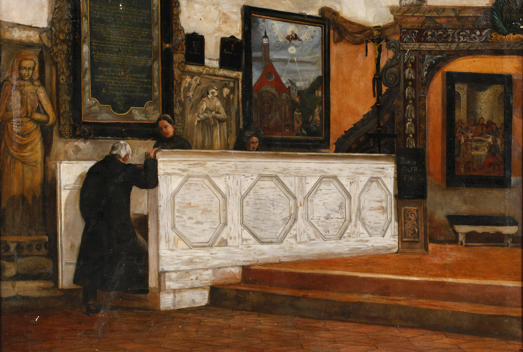Erich Hammer, Kircheninterieur Weimar