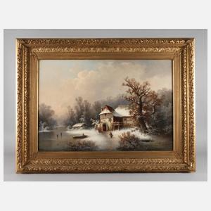 Guido Hampe, Gehöft in Winterlandschaft