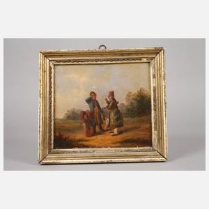 Prof. Theodor Hosemann, attr., Jäger beim Plausch