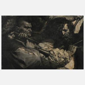 Prof. Ferdinand von Keller, Kampfszene