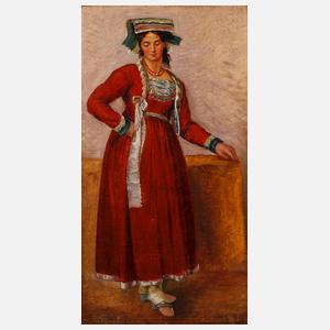 T. Nettunese, Junge Römerin in Tracht