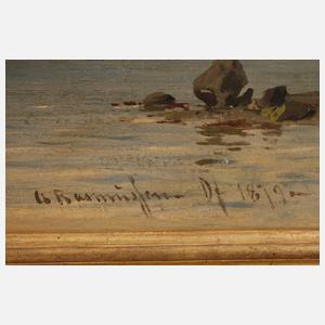 Anton Rasmussen, Sonnenaufgang an der Küste