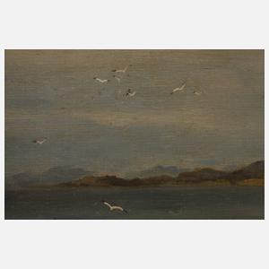 Anton Rasmussen, Sonnenaufgang an der Küste