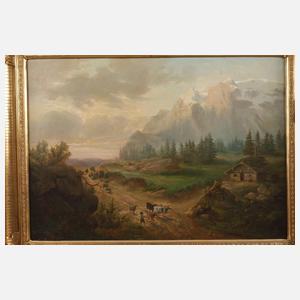 C. Reichel, Abend im Gebirge