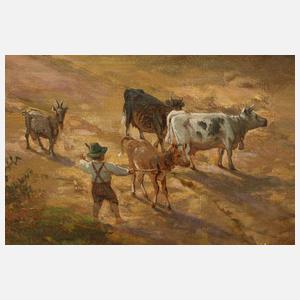 C. Reichel, Abend im Gebirge