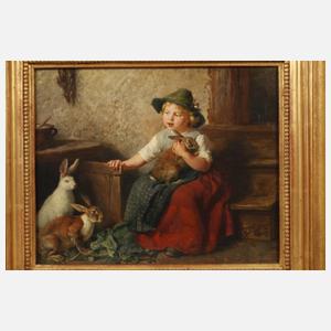 Felix Schlesinger, Mädchen mit Kaninchen