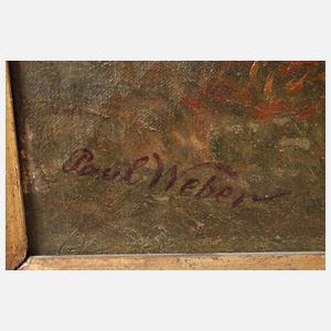 Prof. Paul Weber, "Umgestürzte Eiche mit Ochsengespann"