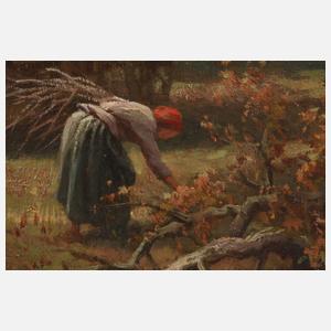 Prof. Paul Weber, "Umgestürzte Eiche mit Ochsengespann"