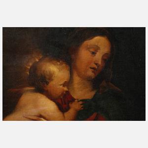 Heilige Familie mit Engeln