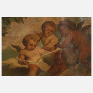 Heilige Familie mit Engeln