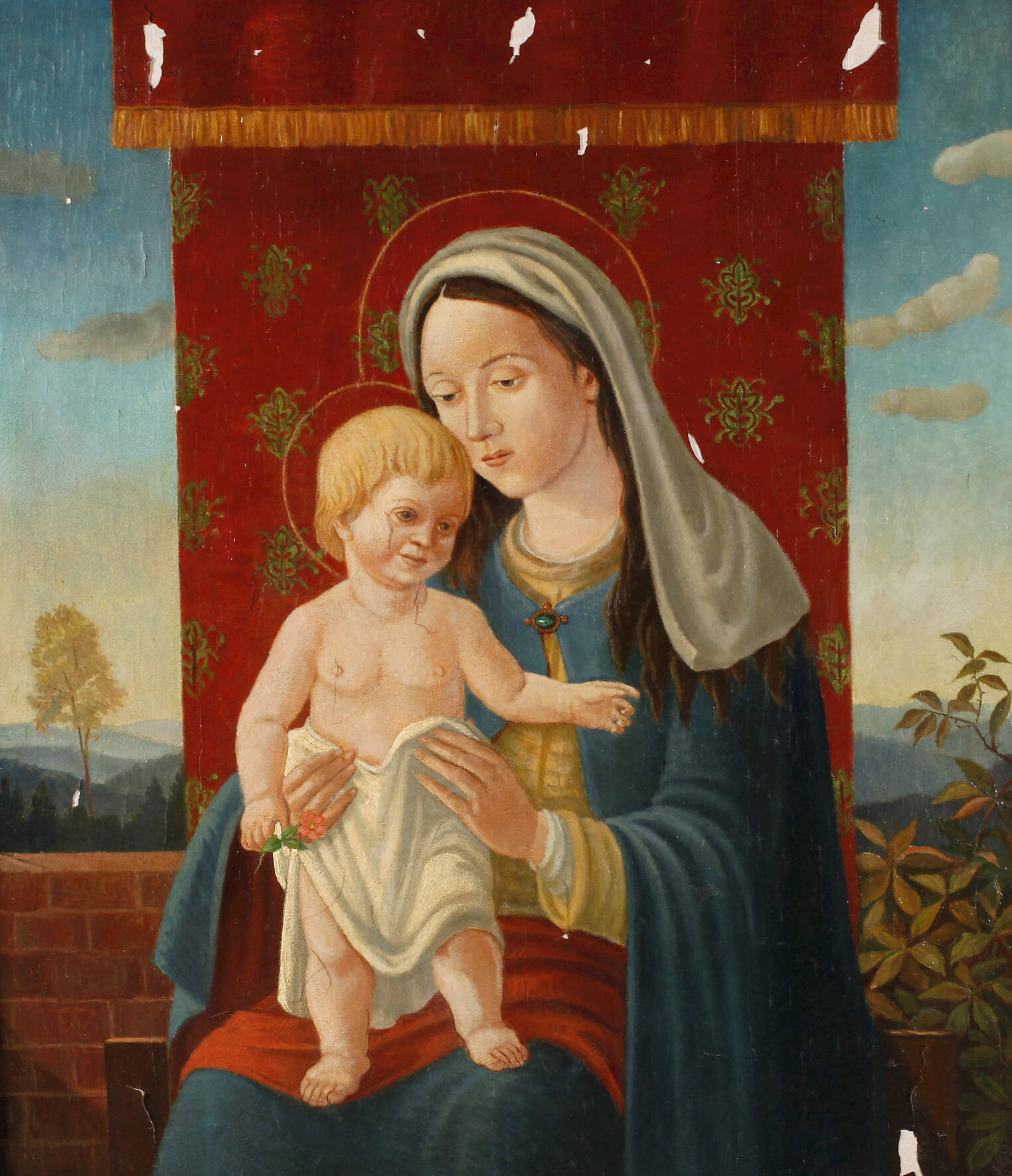 Thronende Maria mit dem Jesuskind