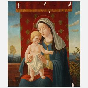 Thronende Maria mit dem Jesuskind
