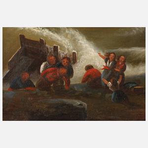 Schiffbruch an der Küste