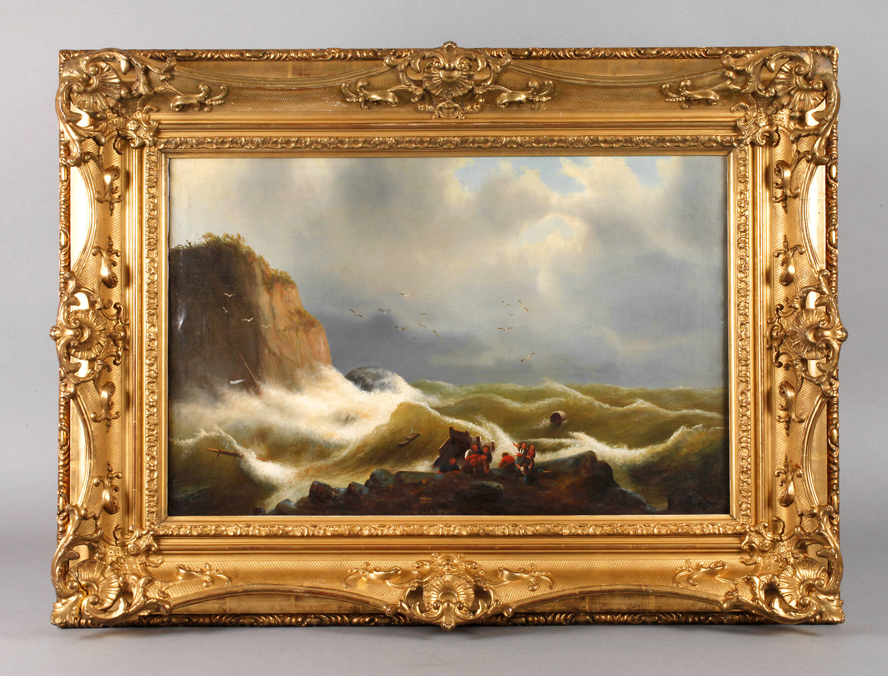 Schiffbruch an der Küste