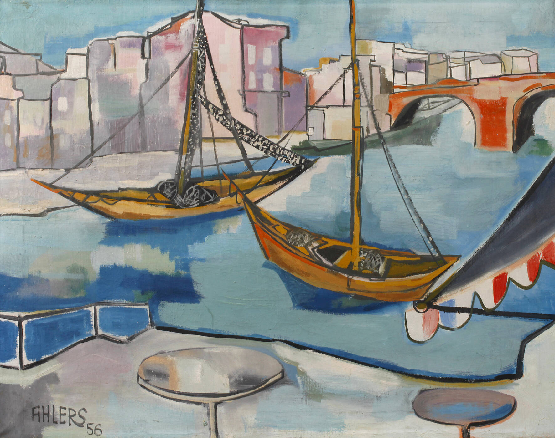 Rudolf Ahlers, Am Hafen