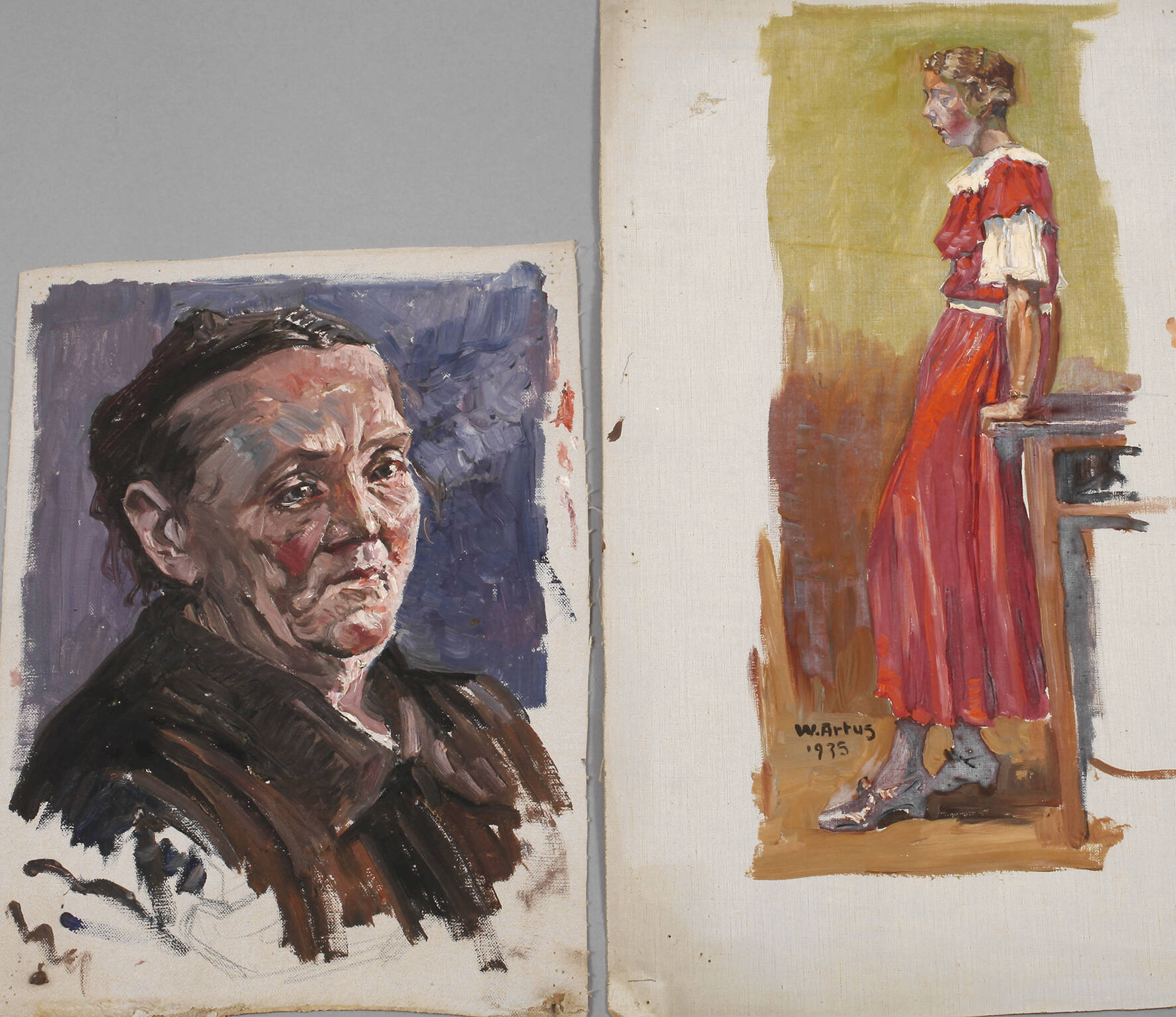 Walter Artus, Zwei Frauenportraits